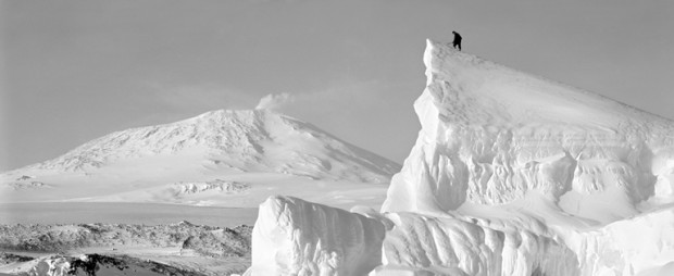 Ледник. Фото Понтинга из экспедиции Скотта.
